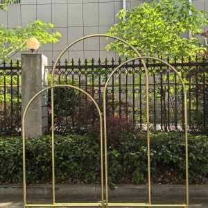 Wedding Arch for Outdoor Ceremonies - Rustproof, Easy Assemble Flower Arbor Stand in 3 Sizes (7ft Tall, 4ft Wide) for Garden & Backyard Weddings